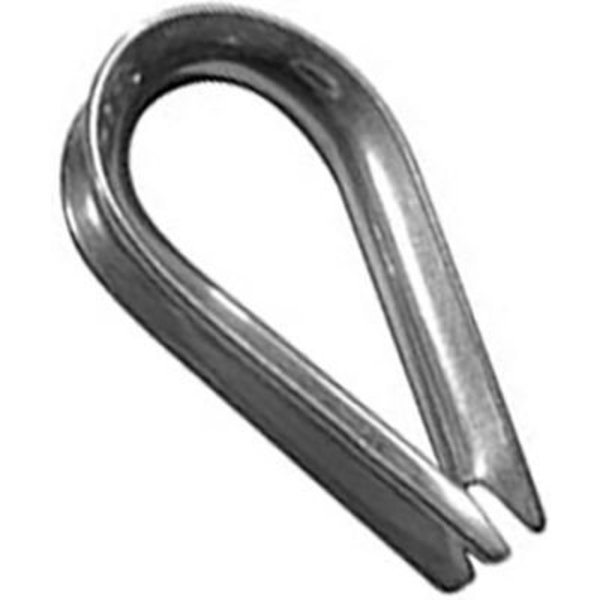 Advantage Sales & Supply Advantage Standard Duty Stainless Steel Wire Rope Thimble STH062SDP6 - 1/16" Diameter - Pack of 6 STH062SDP6